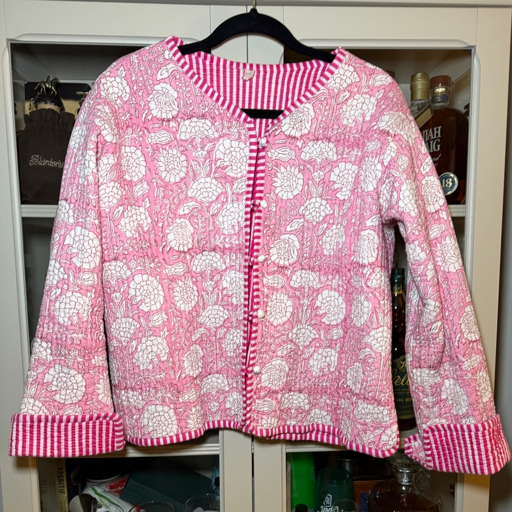 Indian handmade patch work reversible jacket